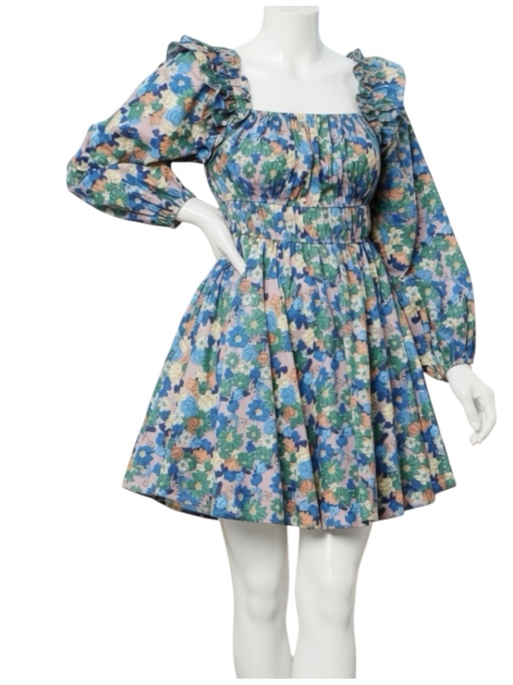 ENTRO floral western vibes mini dress size Large
